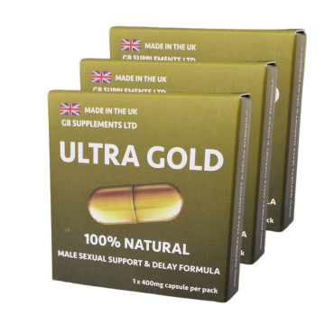 Ultra Gold for Male Health Support & Delay Capsule 400mg x 3 Ultra Gold for Male Health Support & Delay Capsule 400mg x 3
