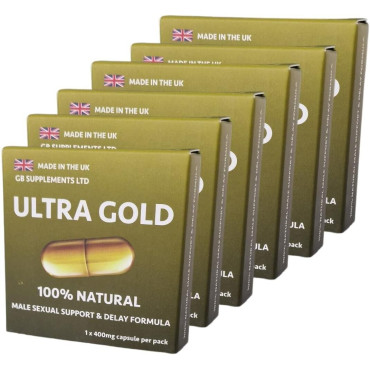 Ultra Gold for Male Health Support & Delay Capsule 400mg x 6 Ultra Gold for Male Health Support & Delay Capsule 400mg x 6